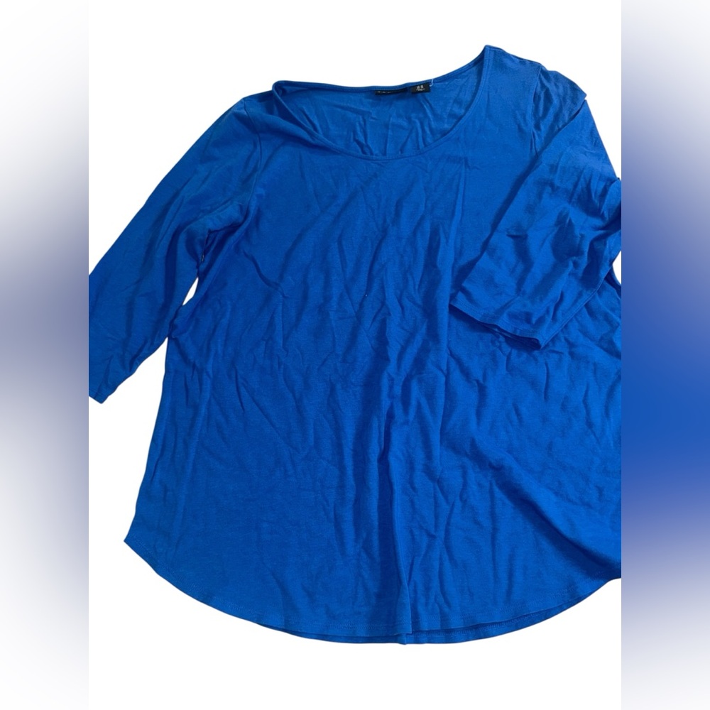 Tahari Royal Blue Long Sleeve Top